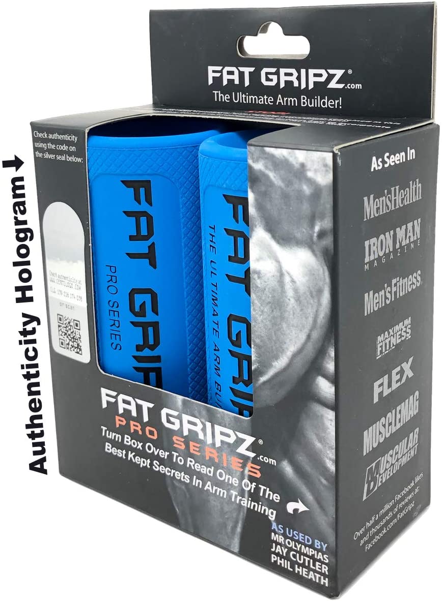 Fat Gripz - La façon prouvée de développer Biceps et Avant-Bras Simplement et Rapidement (5,7 cm Diamètre)