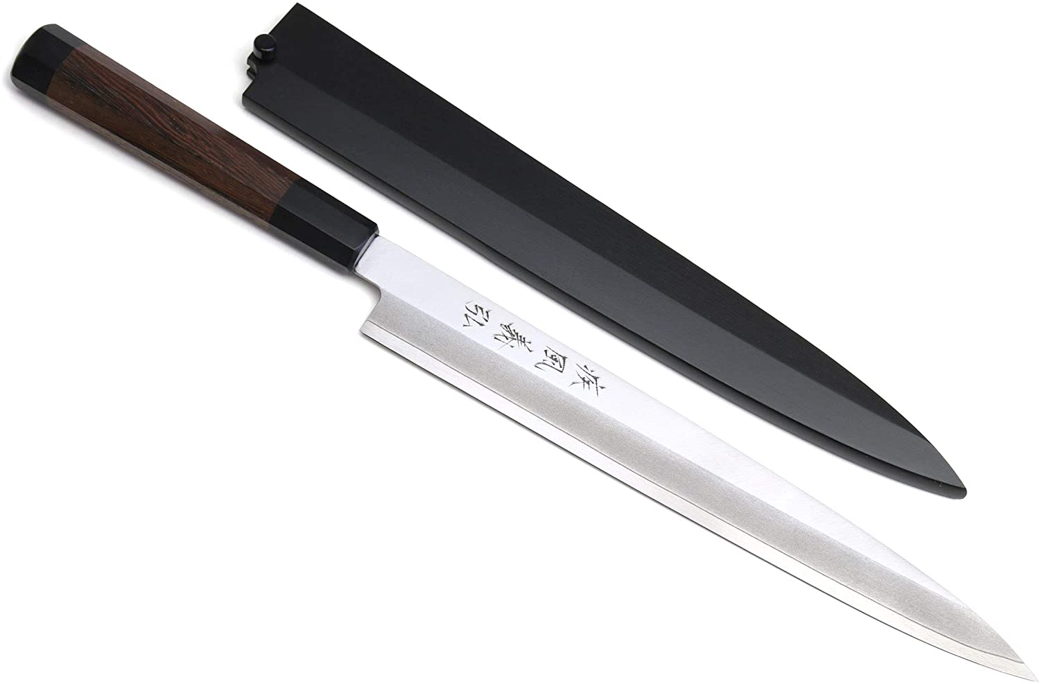 Yoshihiro VG inoxydable Hongasumi Yanagi Sushi Sashimi Couteau de chef japonais (Shitan Poignée en palissandre)
