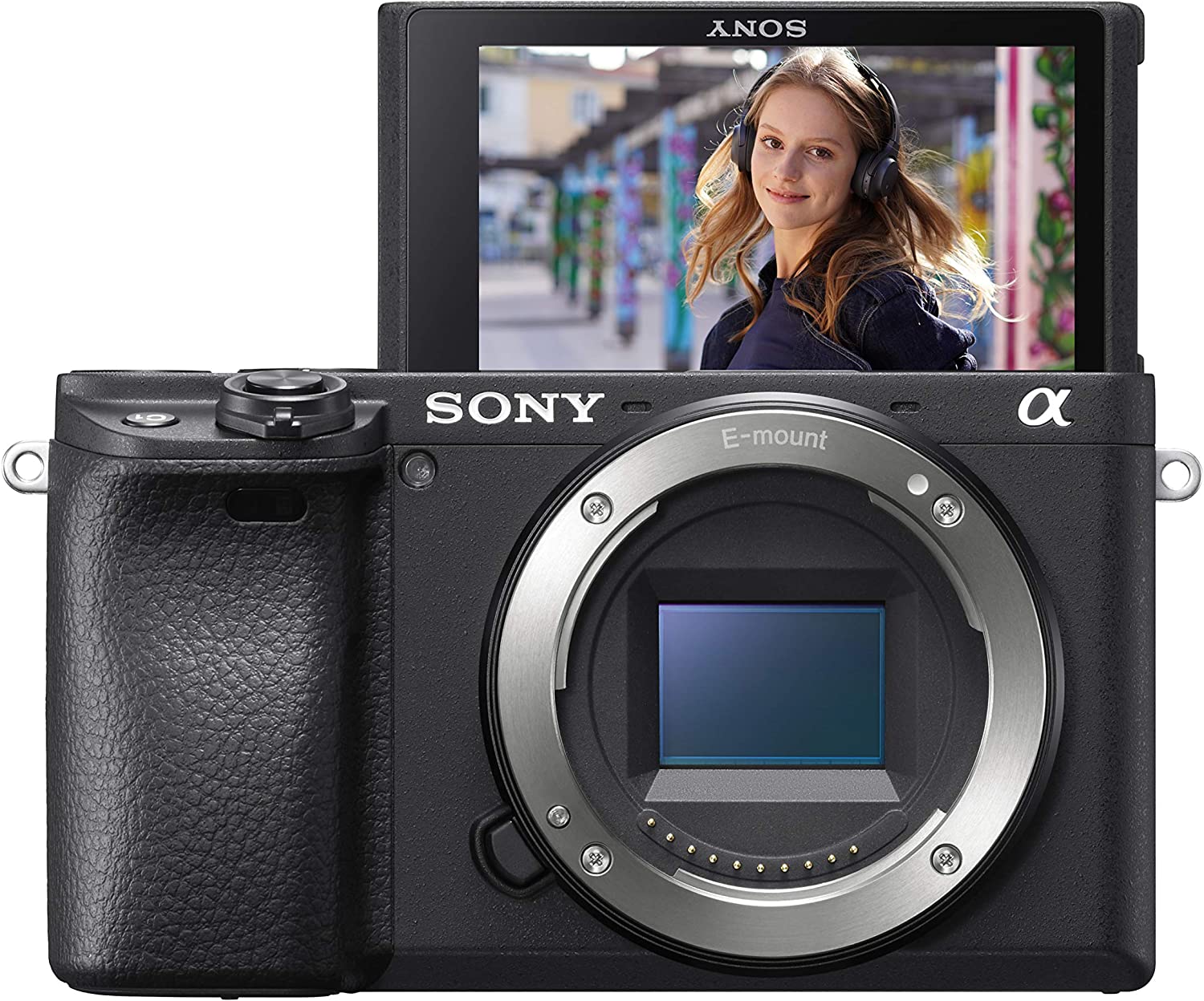Sony α6400 Appareil photo de type E (Capteur APS-C, Mise au point ultra-rapide, Suivi en temps réel et mise au point automatique Eye AF en temps réel, Enregistrement vidéo 4K en HDR)