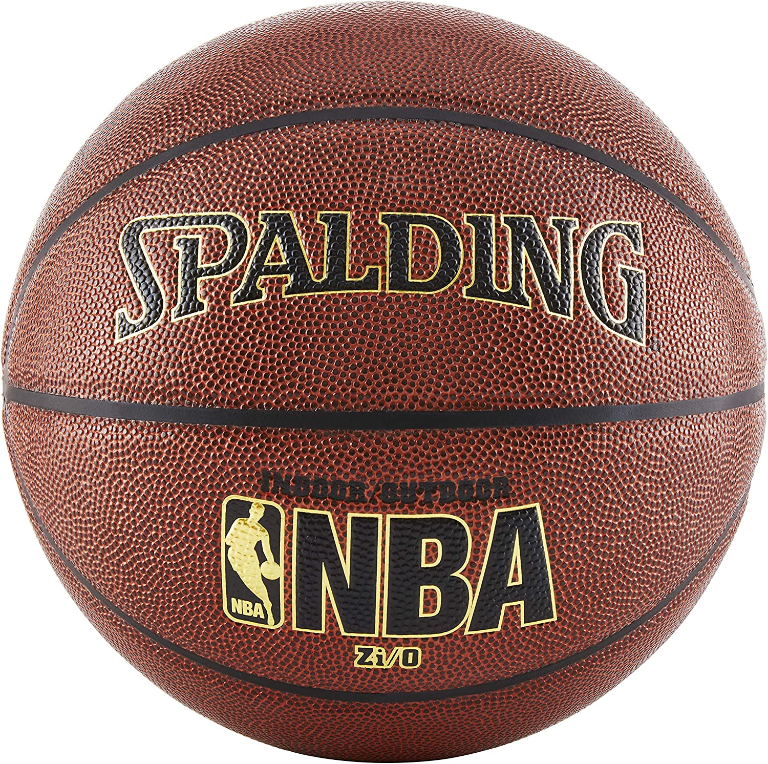Spalding NBA ZI/O Intérieur/extérieur Basketball – Taille Officielle 7 (74,9 cm)